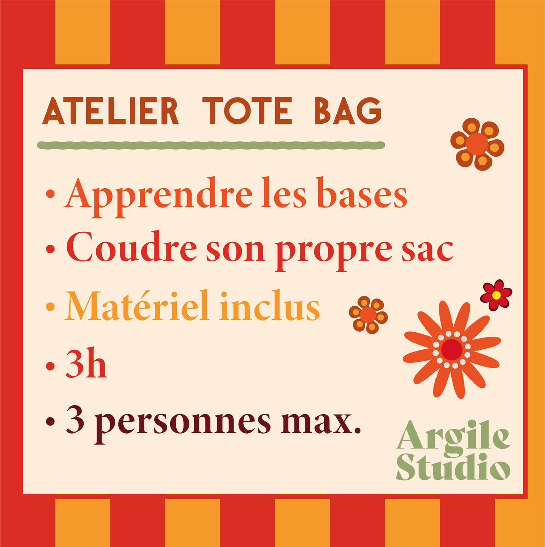 Atelier couture : Réaliser son tote bag
