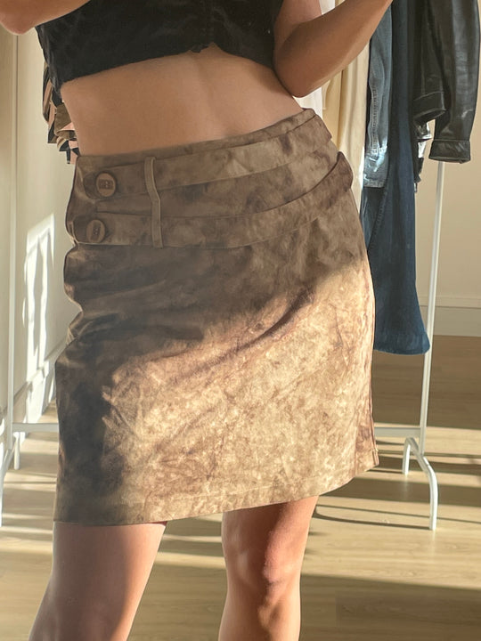 Mini jupe nuances de marron - taille S/M